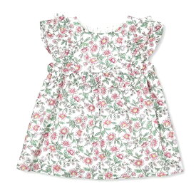 【夏物バーゲン 50】 SLAP SLIP スラップスリップ シャツブラウス（ピンク）ひまわり総プリント 1806-63060 100～130cm 【メール便(送料全国330円）対応】