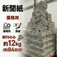 【新聞紙 12kg】 84日分 朝刊のみ 完全未使用予備紙使用 チラシなし ペット トイレシート 引っ越し 梱包 …