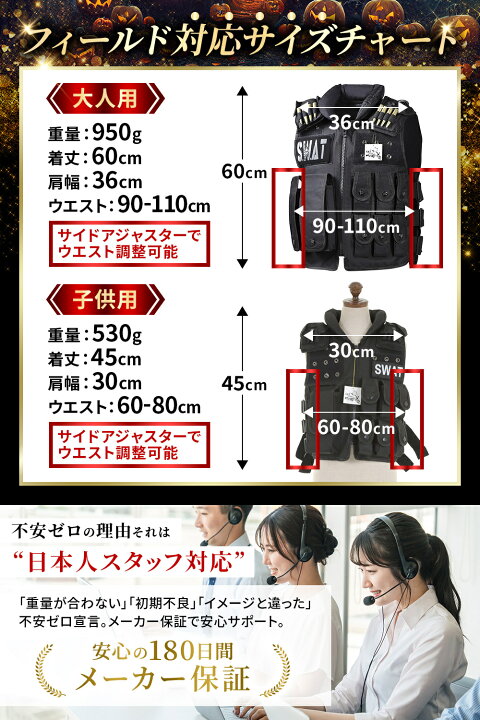 楽天市場】【黒き精鋭、SWATスタイル】SWAT コスプレ タクティカル 
