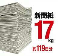 【法人向け 大量在庫】新聞紙 17kg 119日分 大容量 通常梱包 完全未使用予備紙使用 チラシなし ペット ト…
