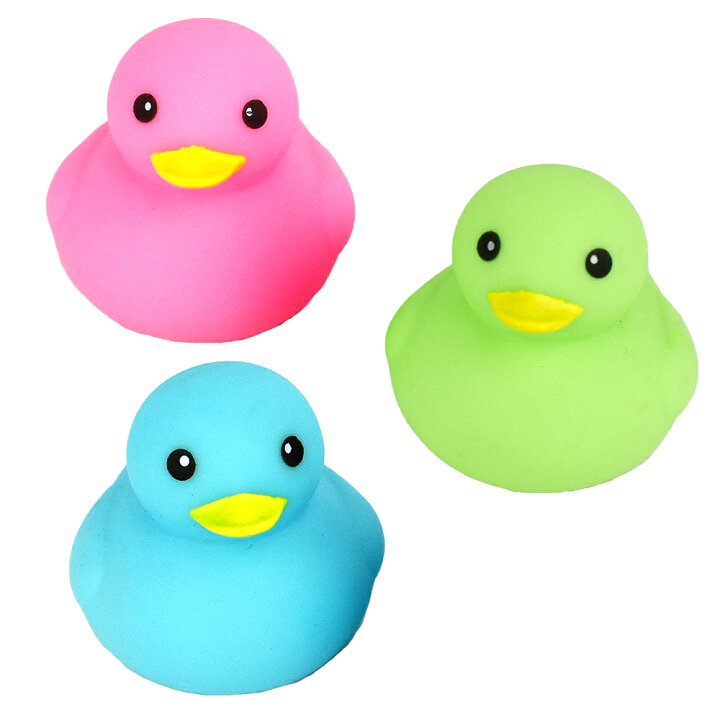 楽天市場】カラフルアヒルちゃん 3個入り玩具 おもちゃ 水遊び  