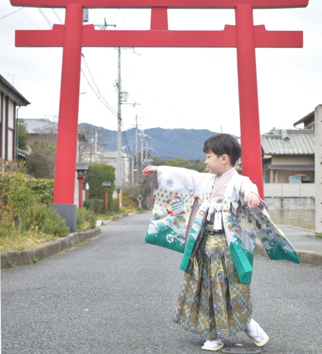 楽天市場】【レンタル】【5-0072】七五三 着物 羽織 袴 5歳 男の子 