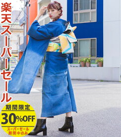 楽天スーパーSALE開催中★【レンタル】【f-0178】振袖　デニム振袖【2027年成人式ご予約受付中】 フルセットレンタル　足袋プレゼント　レンタル17点セット　[成人式　晴れの日　振袖　二十歳][送料無料][4泊5日]