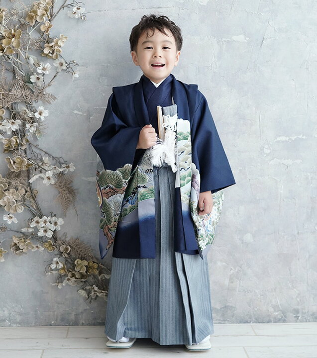 楽天市場】【レンタル】【5-0034】七五三 着物 羽織 袴 5歳 男の子  