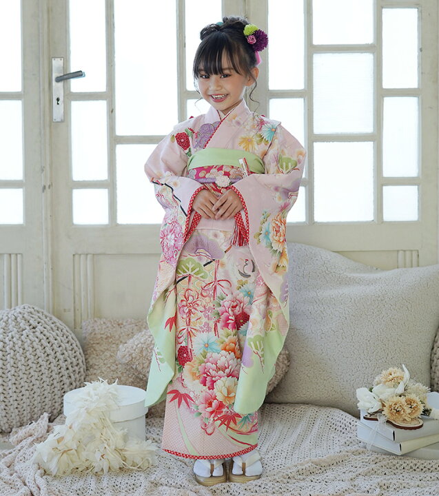 楽天市場】【レンタル】【7-0022b】七五三 着物 7歳 女の子 フル 