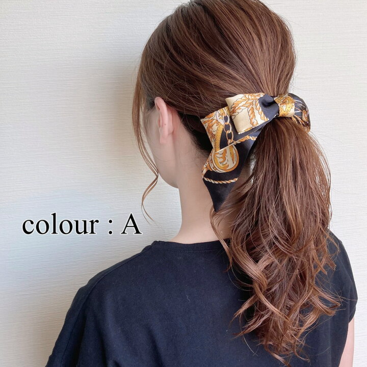 楽天市場】バナナクリップ【スカーフリボン】ヘアアクセサリー ヘア 