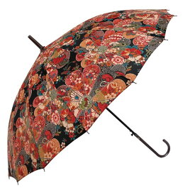 【最短日選択は365日出荷】[ 人気の和柄で16本骨なのに閉じた時もスリムなジャンプ長傘 ] 傘 長傘 晴雨兼用傘 和装傘 和柄の傘 歌舞伎柄 女性 レディース 16本骨 ジャンプ傘 雨傘 日傘 親骨55cm 16130 宮嶋 2000円ポッキリ 送料無料2000円以下プレゼント 傘専門店