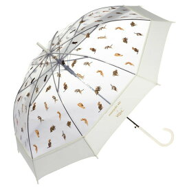 【最短日選択は365日出荷】長傘 ビニール傘 沖昌之さん×Wpc. アンブレにゃん ジャンプ傘 レディース ブランド ワールドパーティ 女性 学生 親骨60cm 切り継ぎ 猫 実写プリント おしゃれ かわいい wpc傘 傘レディース 傘専門店