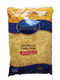 レピドール　バーミセリ(天使の髪の毛)　500g Cheveux d'Ange / Vermicelli / Vermicelle (L'epi D'OR, Tunisia)　極細パスタ　ドバイチョコレート　ドバイチョコ　カダイフ代用　ヴェルミセル　コシャリ　シャリア　シャーレーヤ　中東料理