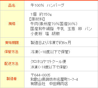 (無添加)牛肉100%ジューシーハンバーグ!150g美味しいさに秘密アリ!手作り無添加のお惣菜(冷凍食品)ハンバーグ(humburg)ギフト(お中元/お歳暮)対応和歌山県産牛肉ハンバーグ