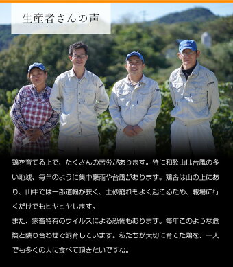 生産者さんの声