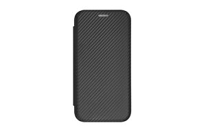 iPhone 13 Pro�p VOYAGE �J�[�{�����ϏՌ��u�b�N�^�C�v�P�[�X�^�u���b�N