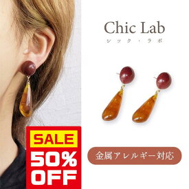 【今すぐ使える5％OFFクーポン】≪選べる福袋対象≫ピアス 金属アレルギー対応 シルバー925 べっこう柄 デザイン 琥珀 こはく 揺れる ぶら下がり 大ぶり 個性派 おしゃれ きれいめ ゴールド 樹脂 イヤリング 金アレ S925 韓国 高見え プチプライス