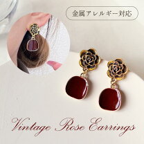 楽天市場】ピアス ワインレッドの通販 