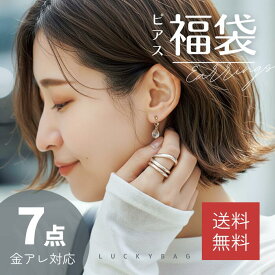 ＼PT5倍／【送料無料●2026年福袋 ピアス7点 買い回り お買い得】先行 予約 レディース アクセサリー ピアスがたっぷり7点入り 訳あり アウトレット シンプル オフィス 1000円ぽっきり