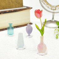 【 リトルフラワー 専用 】アクリルスタンド / 花 飾る コレクション スタンド 透明 アクリル ピンク 白 …
