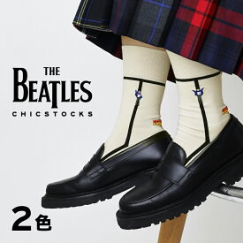 【ザ・ビートルズ HELP! ラインソックス CHICSTOCKS 公式】グッズ 靴下 ソックス ブランド 人気 メンズ レディース 男性 女性 ギフト プレゼント シンプル 誕生日 クリスマス バレンタイン 母の日 父の日 お礼 お祝い プチギフト
