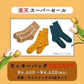 【スーパーセール限定価格 ライン3足お楽しみ袋】ソックス 靴下 メンズ レディース 男性 女性 ブランド ビジネス カジュアル おしゃれ オシャレ 人気 22cm 23cm 24cm 日本製