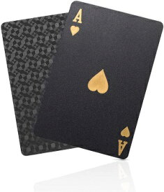 トランプ ブラック 防水 フレックス カード マジック 黒い 手品 54枚入り ダイヤモンドシリーズ プラスチック カード カードゲーム トランプカード ゲーム