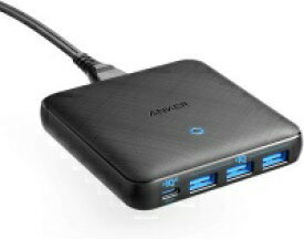 【30日限定ポイント10倍】急速充電器 Anker PowerPort Atom III Slim (Four Ports)（PD 充電器 65W 4ポート USB-C PowerIQ3.0搭載 PD対応 GaN(窒素ガリウム) iPhone iPad iPod 各種 MacBook Air その他USB-C機器対応 ブラック