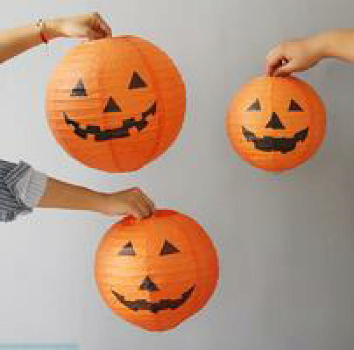 楽天市場 ハロウィン 提灯 かぼちゃ 紙ちょうちん オレンジ お盆 提灯 ちょうちん 祭り ペーパーランタン 燈籠 ハロウィン飾り付け パンプキン 雰囲気作り 10個セット 10個 25cm ファインドショップ