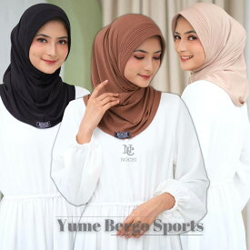 インスタントヒジャブ Yume Bergo Sports Hijab Veil Instant Tudung Instant Indonesia Style ヒジャブ 正装 ムスリム イスラム教 イスラーム 宗教 民族衣装 シンプル おしゃれ 女性 女性用 レディース ベール ヴェール スカーフ ストール つば付き