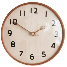 電波掛け時計 スリム木 壁掛け時計 おしゃれ 掛時計 北欧 時計 インテリア ハンドメイド 木製掛け時計