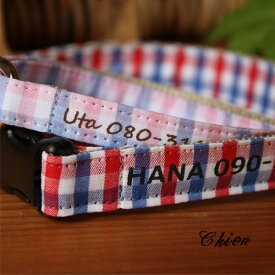 HomeChoker Toricoシリーズ　犬＆猫用チョーカー 迷子札 単品 首輪 【オーダーメイド商品】【製作に4週間前後】首輪