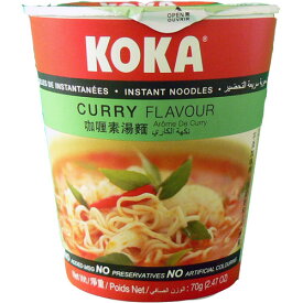 シンガポールべジカレーラーメン（カップ）『KOKA』(24食/箱)　10箱限定　銘柄メーカー