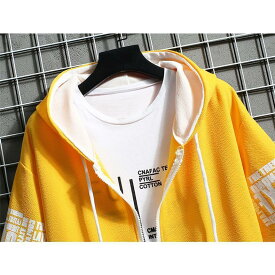 セットアップ 半袖パーカー メンズ ハーフパンツ 夏 涼しい ジップアップ 前開き ジャージ スウェット 運動着 部屋着 スポーツ
