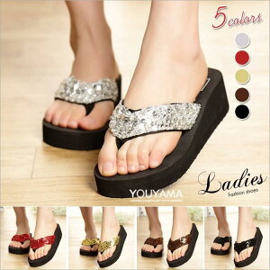 トングサンダル ミュール サンダル レディース ビーチサンダル スリッパ 靴 シューズ カジュアル おしゃれ スパンコール 美脚 夏 厚底