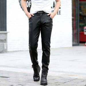 本革 メンズ革パン 春秋冬 レザーパンツ バイクパンツ ロングパンツ スリム スキニー モーターパンツ ライダース