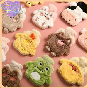 湯たんぽシリコン ミニ 400ml ゆたんぽ カバー付き 可愛い キャラクター 保温グッズ 水枕 夏冬両用 注水式 氷嚢 暖かい 生理最適