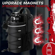 マグバッグ 磁気ジムバッグ ストラップ付き 磁気吸着 マグネットウォーターボトル 大容量 ジッパーロック…