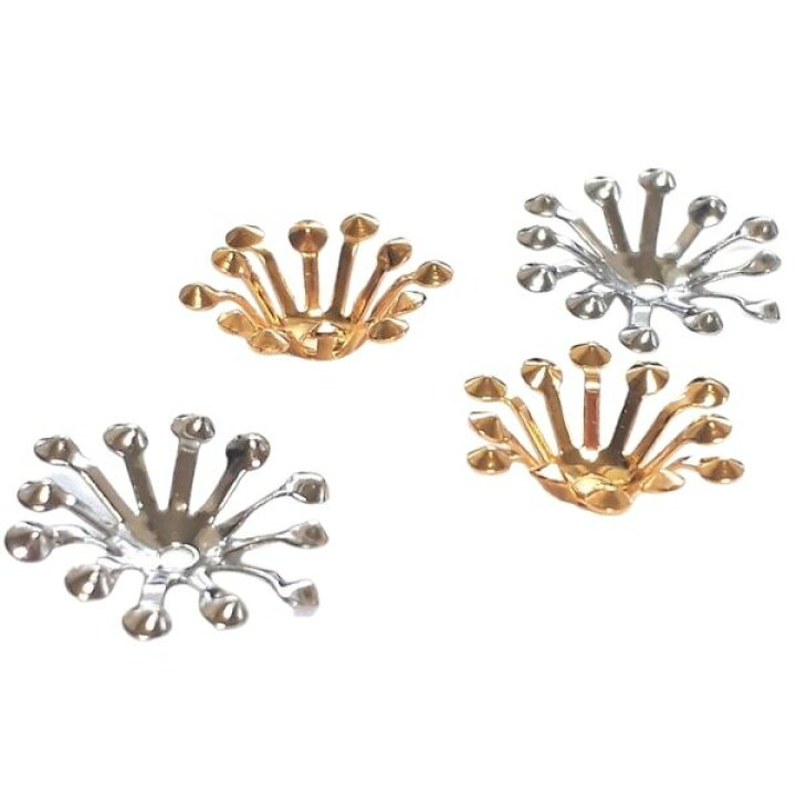楽天市場】【 9g 40個 】 花芯 ビーズキャップ 座金 アクセサリー 