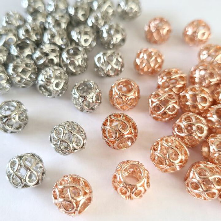 楽天市場】30%OFF// 中空 ヨーロピアンビーズ 【4個 10mm 】メタル 