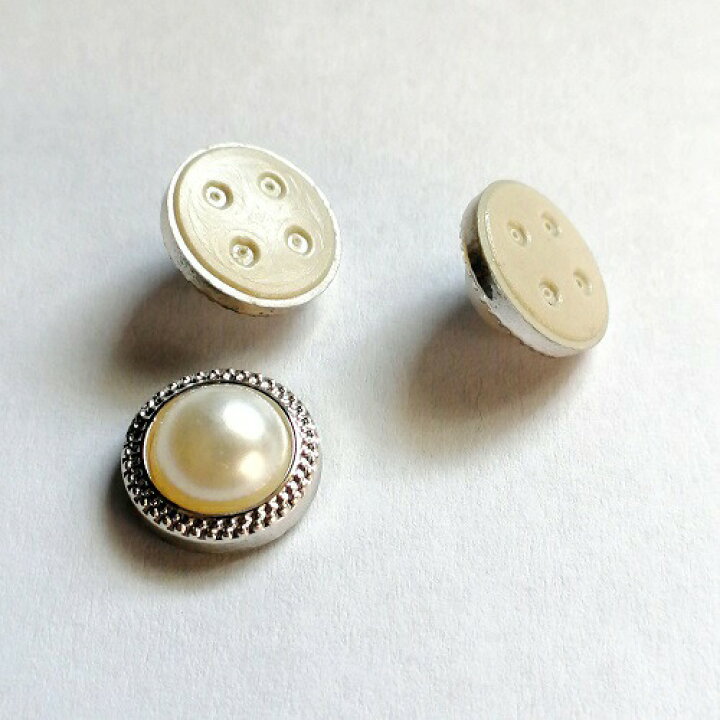 楽天市場】【 直径11mm / 8個 】 アイボリー アンティークボタン風 