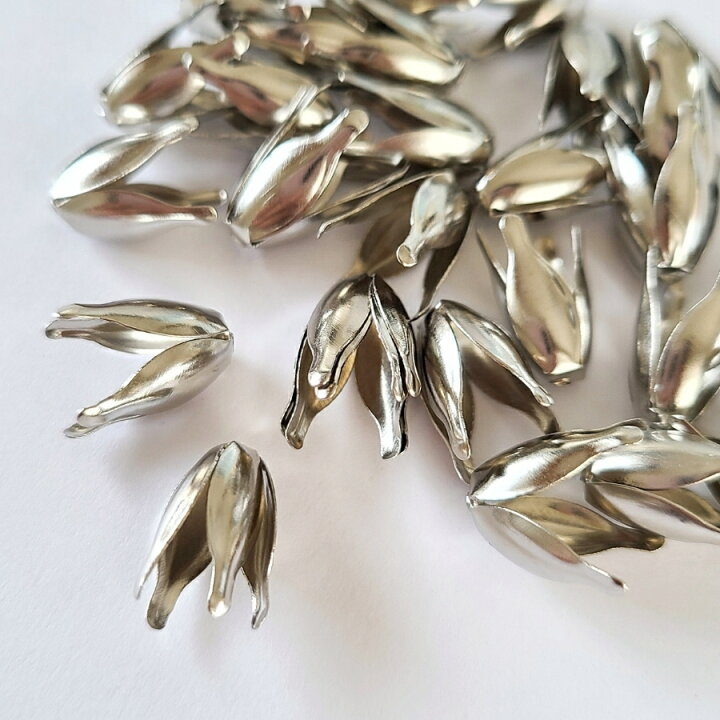 楽天市場】【 20個 】ロングキャップ お花の萼 花びら ゴールド  