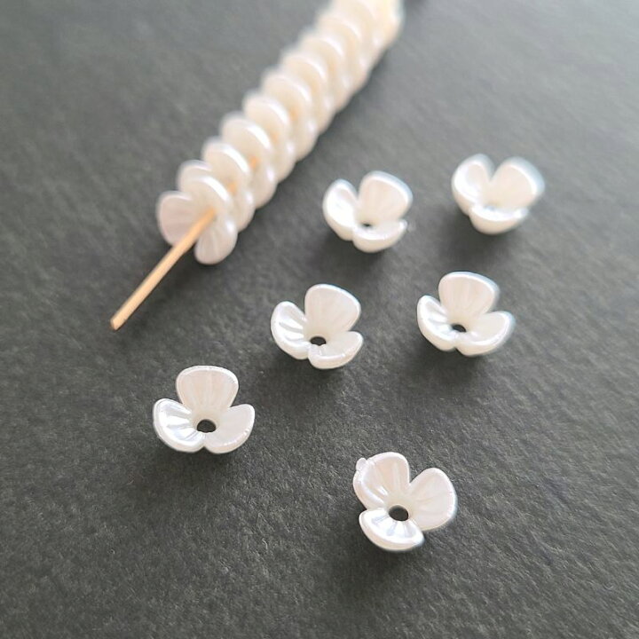 楽天市場】超 ミニ フラワービーズ お花 小花 アクリルパーツ アクリル 