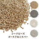 【 シードビーズ 丸小 2mm 選べる メタル ベージュ 系 】 ガラスビーズ シード ビーズ ゴールド シルバー 金色 銀色 銀引き グラスビーズ 海外製ビーズ 丸小ビーズ 丸小 ハンドメイド アクセサリー