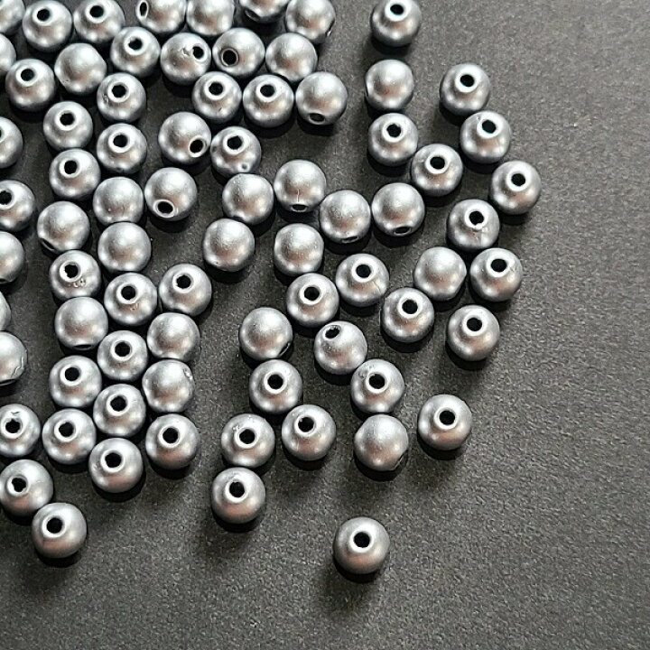 楽天市場】ビーズ 丸玉 ミニ 艶消し ビーズ 【 6mm 100粒 】ゴールド 