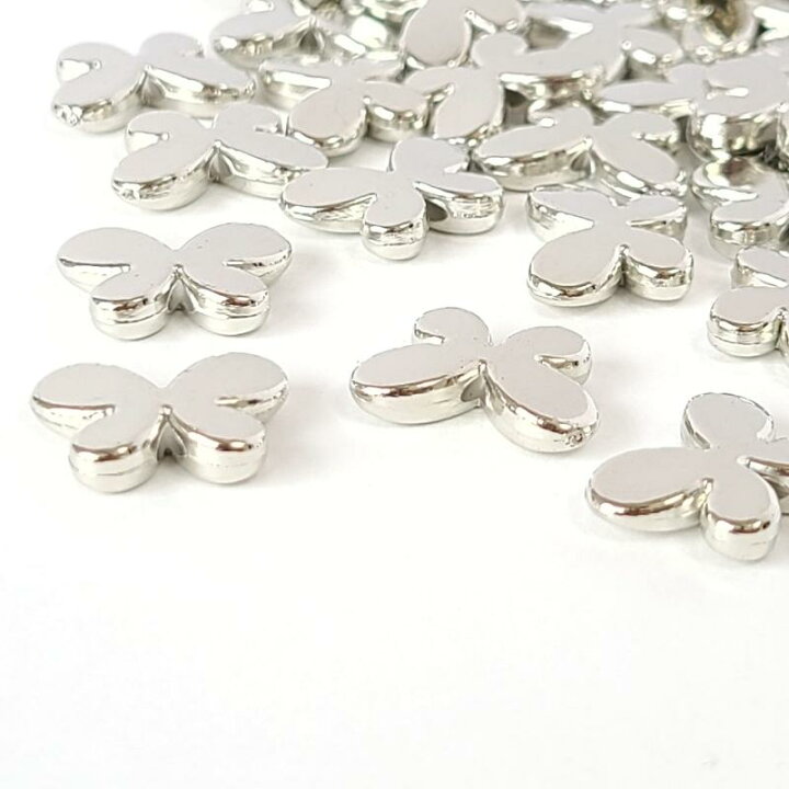楽天市場】30%OFF// 【 12個 】 シルバーパーツ 蝶 ちょうちょ 