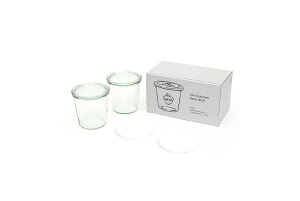 �E�F�b�N(Weck) WECK GIFTBOX(MOLD 500mlx2/SILICONE CAP L Whitex2 SET) WE-S215