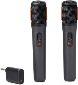 JBL PartyBox Wireless Mic 2�{�Z�b�g/2.4GHz ���������f�W�^��/�P��w�����_�C�i�~�b�N�}�C�N/�L�������ő�30m/�u���b�N JBLPBWIRELE SS MIC