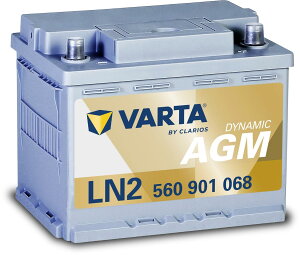 VARTA(�o���^) Dynamic AGM LN2 AGM (560 901 068) �A �� �ԁE���Y�ԗp�o�b �e �� �[ �A�C�h�����O�X��/�W���� �����B�� �����̗p�u�����h�� ���� ���� �؁��h�C�c�ԓK��