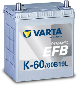 VARTA(�o���^) Dynamic EFB K-60/60B19L ���Y�ԗp�o�b �e �� �[ �A�C�h�����O�X��/�[�d�����/�W���� ���� ���� �؁E�����e�i���X�t�� �[�� K-42/K-50�݊�