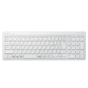 �G���R�� �L�[�{�[�h Bluetooth �p���^�O���t �R���p�N�g�L�[�{�[�h Windows�EMac�EiOS�EAndroid�Ή� �z���C�g TK-FBP101WH
