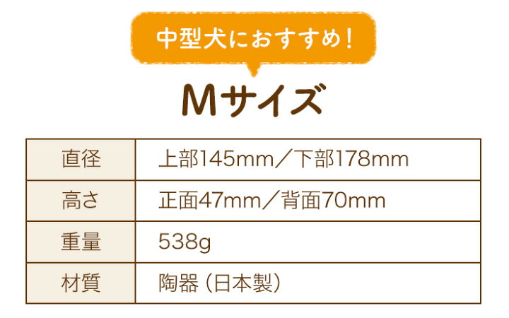 楽天市場 ペット食器 うちのこ シンプルライン Mサイズ 中型犬 わんこの名前入り 犬 わんこ 中型犬 セミオーダー 日本製 名入れ子供食器の竹堂園