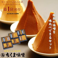 味噌 お試しセット 2kg 500gx4個 信州味噌 田舎味噌 赤味噌 白味噌 米こうじ味噌 手前味噌【送料無料】