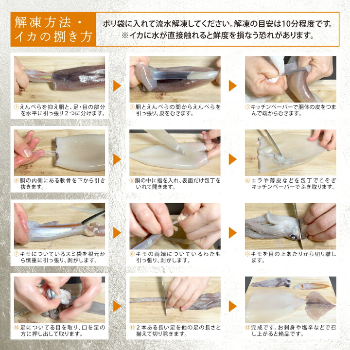 楽天市場】青森産 八戸漁港水揚げ 絶品船凍スルメイカ お徳用3kg以上 